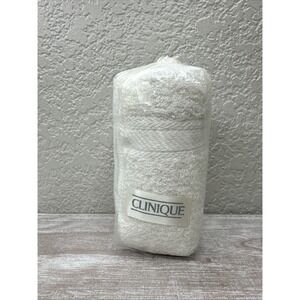 $16 🌙 Clinique‎ Face Towel Terry Washcloth Home & Travel NEW